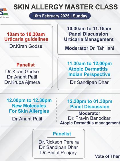 I was a panelist at the Skin Allergy Master Class, where I spoke about my experience managing atopic dermatitis with newer molecules like abrocitinib.