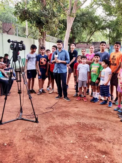 Our academy and players being featured by a local news crew. We are proud of the community we have built and the stories we can share.