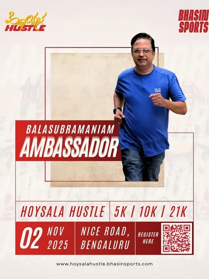 Ambassador Balasubramaniam runs with purpose. His mission is to help you create lasting memories between the start and finish line.