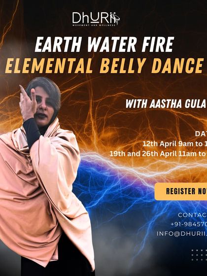 Discover the power of Earth, Water, and Fire through movement in our open-level Elemental Belly Dance classes. Let the elements around you guide your body and flow.