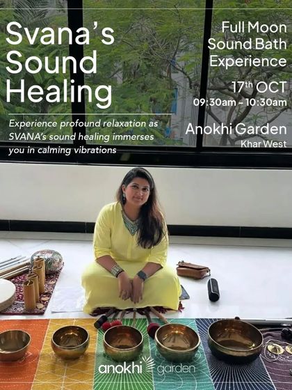 Join us for a transformative Full Moon Sound Healing session. Under the radiant glow of the full moon, we use sound frequencies to release stress and rejuvenate your mind, body, and spirit.