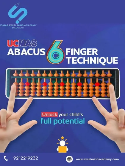 We unlock your child's full potential with the UCMAS Abacus 6 Finger Technique. This scientifically designed method enhances mental math skills, concentration, and memory in an engaging way.