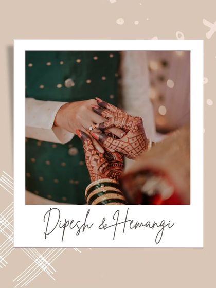 This polaroid-style edit gives a warm, nostalgic feel to the ring exchange moment. It’s a creative touch that makes the memory feel even more special.