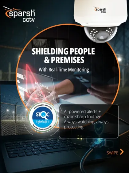 I am shielding people and premises with real-time monitoring. My STQC-approved systems combine AI-powered alerts with razor-sharp footage, always watching and always protecting your most valuable assets.
