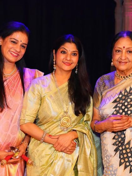 A moment of tradition coming full circle. I was honored to be the Guest of Honor at the Rangapravesha of my first student's daughter, alongside my own respected Guru, Dr. Padma Subrahmanyam.