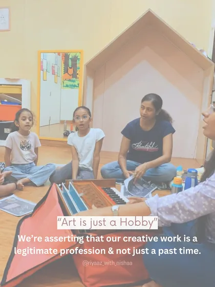 We are asserting that for us, art is a legitimate profession and not just a hobby. We are passionate about our creative work and dedicated to our craft.