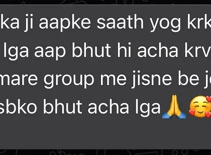 "Vantika ji aapke saath yog krke bhut acha lga." It feels so good to know that everyone in the group enjoyed the session and felt the benefits.