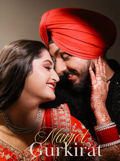 An intimate portrait of a Sikh couple, capturing the quiet connection and happiness in their eyes. I focus on creating a comfortable space for these gentle, authentic moments to unfold naturally.