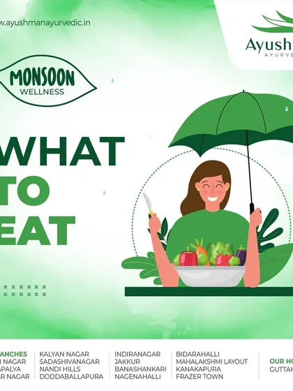 Wondering what to eat during the monsoon? This guide shows the right foods to favor to maintain balance and health during the rainy season.