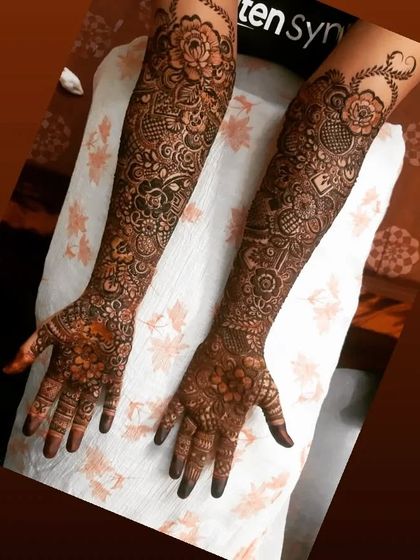 Mehendi Art by Nishat - Mehndi (Henna) Artistry Elaborate Bridal Henna photo 96