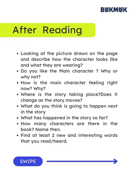 Even for toddlers under 4, you can make reading an engaging activity. These simple "Reading Reflection" tips suggest activities like counting colors on the cover, identifying characters, and finding new words together.