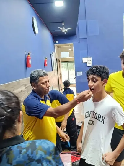 Celebrating the birthday of our WCG Centre Coach, Prafull Sir. The students love sharing these happy moments with their mentors.