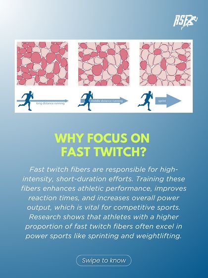 Why focus on Fast Twitch? Training these fibers enhances athletic performance, improves reaction times, and increases power output, which is vital for competitive sports.