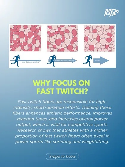 Why focus on Fast Twitch? Training these fibers enhances athletic performance, improves reaction times, and increases power output, which is vital for competitive sports.