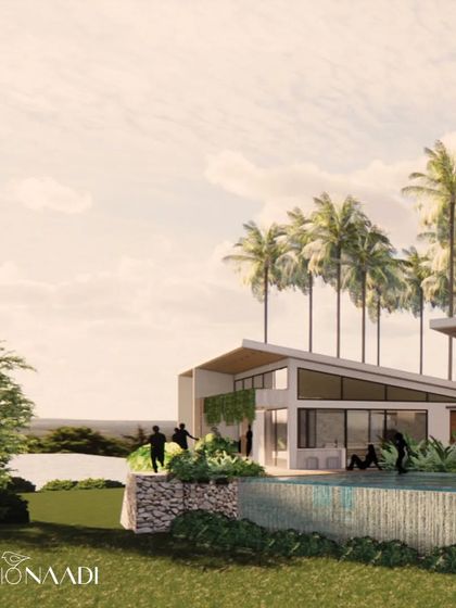 The party house at the Pai Residence is designed for hosting sundowners with a view of the river. Adjacent to the main house, it opens directly to the infinity pool and features a dedicated bar counter and spill-over area.