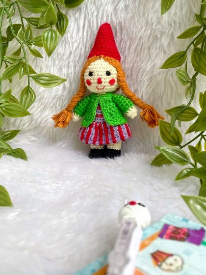 Little Witch Hazel, a character from a children's book. It's so special to bring a character from a beloved story to life for a young reader to hold.