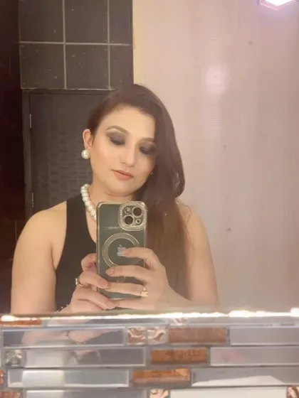 A birthday selfie. I believe in practicing what I preach, and I love creating a glamorous look for my own special occasions.