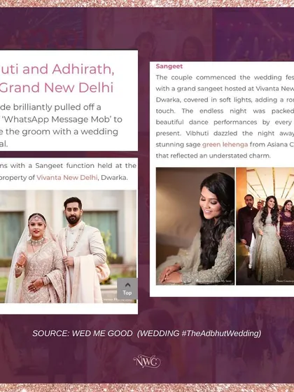 We love seeing our couples' unique stories featured on wedding portals like WedMeGood. This bride pulled off an amazing 'WhatsApp Message Mob' to propose to her groom during the sangeet.