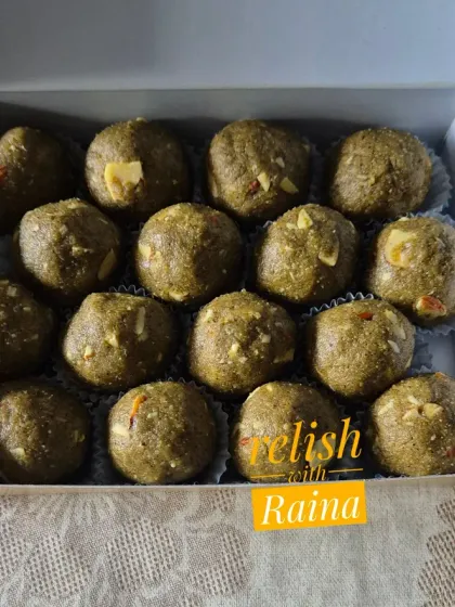 Green Moong Daal Laddoos with jaggery are another healthy, protein-packed option that aids in weight management and improves digestion.