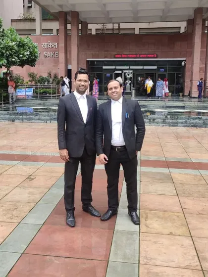 Another shot of our team at the Saket District Court. Being physically present and actively engaged in court proceedings is a fundamental part of our legal practice and commitment to our clients.