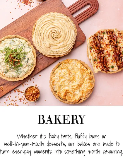 An overview of my bakery offerings. Whether it's flaky tarts, fluffy buns, or melt-in-your-mouth desserts, my bakes are made to be savored.