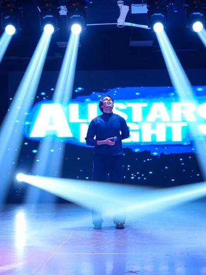 Alone on the "Allstars Night" stage, soaking it all in. These are the moments that remind me why I love the stage and the incredible energy of a live performance.