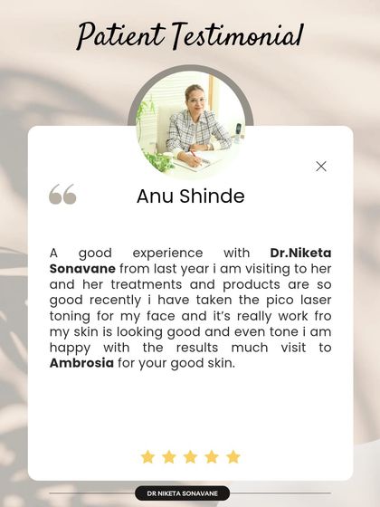 Anu's experience with pico laser toning highlights how the right technology can create an even-toned, healthy glow. Consistency is key, and I'm thrilled she is happy with her results.
