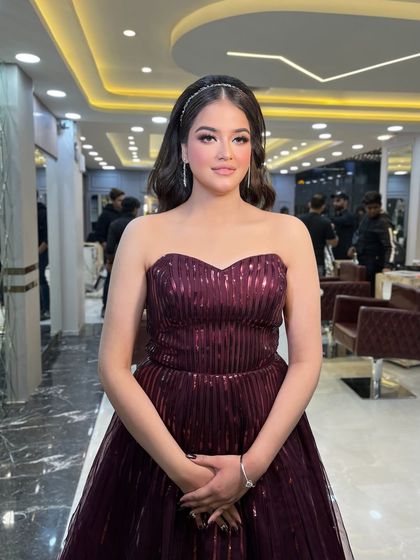 The full look. This client looks absolutely stunning and ready for her event.