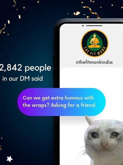 "Can we get extra hummus with the wraps?" Another popular request from my DMs. I love the engagement and always aim to give the people what they want.