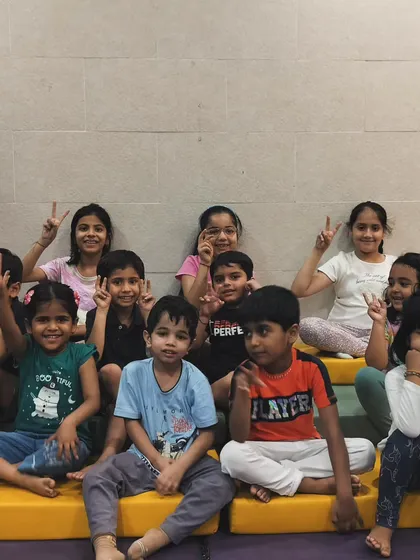 Look at these happy faces. This is what Ninja Kids is all about, creating a positive space where kids can be themselves, make friends, and celebrate their achievements together after a fun class.