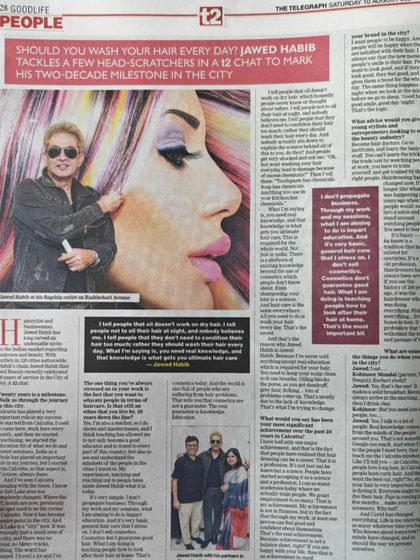 I was featured in The Telegraph, where I discussed my hair care philosophy and tackled common questions. This article highlights my mission to educate people about the science of hair.