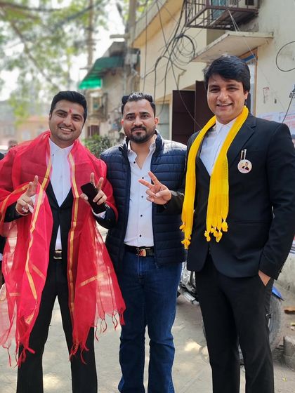 With supporters during the election. Their energy and enthusiasm were contagious.