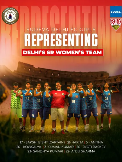 Our commitment to football is for everyone. We are incredibly proud of our Sudeva Delhi FC girls who have been selected to represent the Delhi Senior Women's Team. We are building champions, both boys and girls.