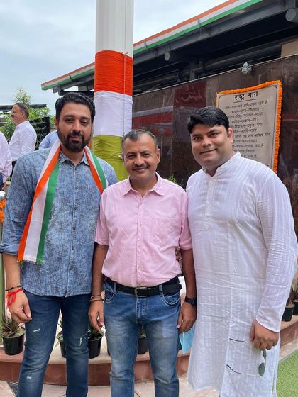 Another picture from the Independence Day celebrations. These events are a great opportunity to connect with senior members and friends in a relaxed and patriotic atmosphere.