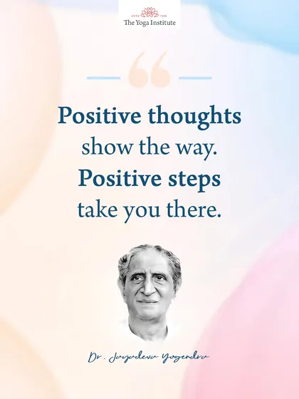 Positive thoughts show the way. Positive steps take you there. Mindset and action must go hand in hand for real progress.