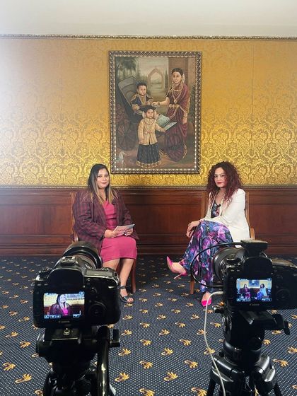 A behind-the-scenes look at a video interview segment for the ET Now Fem-Tech Summit. Media interviews are a key part of building a public profile, and I coach clients on how to present themselves confidently on camera.