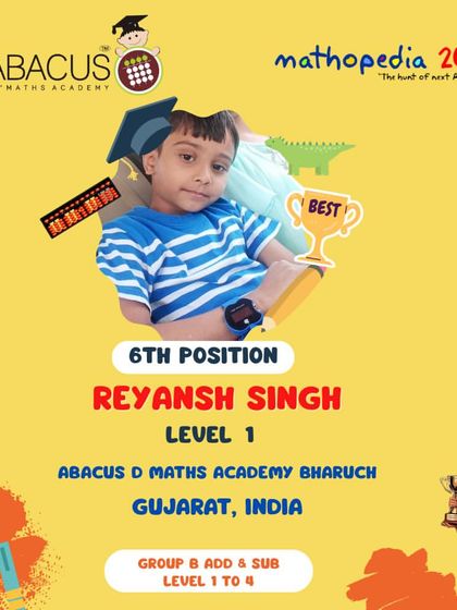 Abacus D Maths Academy - Educational Franchise & Teacher Training Mathopedia: Our Annual Competitions photo 130