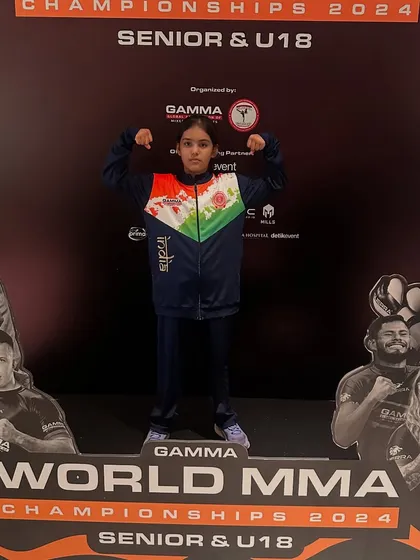 Mishty, ready and focused after making weight for the world championship. The preparation is just as important as the fight itself.