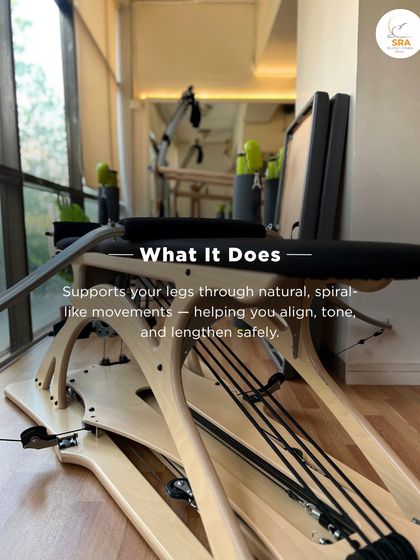 This machine supports your legs through natural, spiral-like movements. This unique action helps you align, tone, and lengthen your leg muscles safely and effectively.