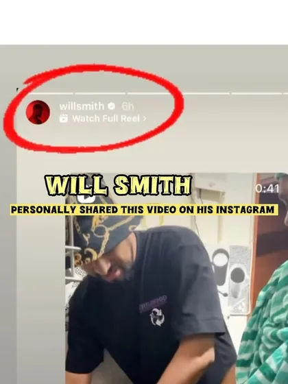 A screenshot of the moment I realized Will Smith had shared my video on his Instagram story. A life-changing milestone for me.