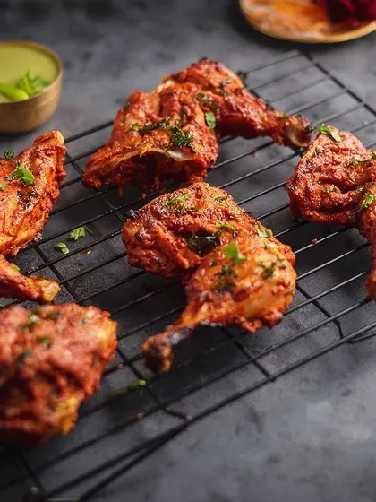 Our Tandoori Chicken is a crowd favourite for a reason. Marinated with our 100-year-old secret spice mix and cooked over charcoal, each piece is smoky, succulent, and full of flavour. It's a must-have for any non-vegetarian catering menu.
