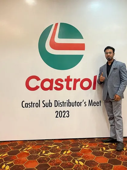 At the Castrol Sub Distributor's Meet 2023, ready to bring some magic to the event.