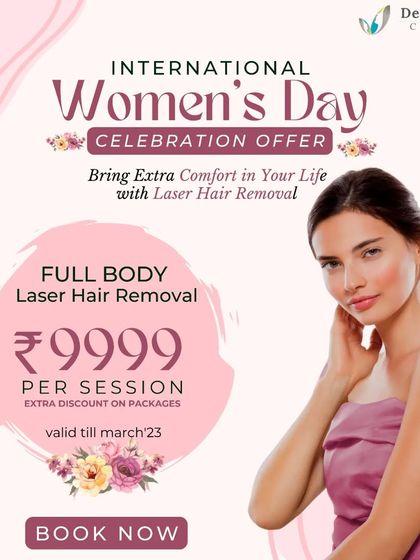 To celebrate International Women's Day, we offered full body laser hair removal at a special per-session price, making it easier for more women to start their journey to smoother skin.