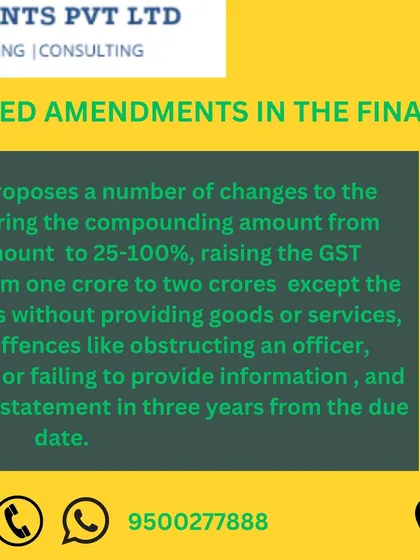 The Finance Bill 2023 proposed several changes to the CGST Act. This includes lowering the compounding amount and raising the GST threshold for certain offences.