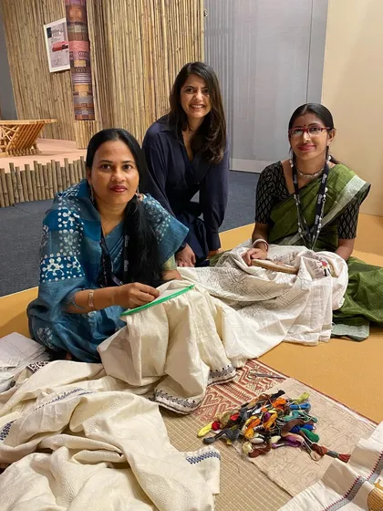 With the talented women who create museum-quality Kantha work. Learning from their simplicity, joy, and profound skill is a deeply humbling experience. Their hands weave stories into fabric, a tradition I am passionate about preserving and showcasing.
