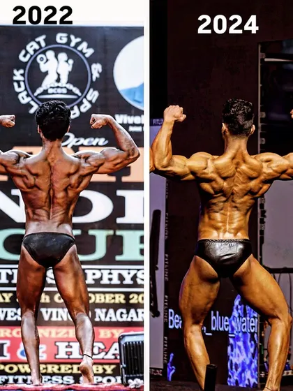 Progress is not made overnight. This is my own two-year natural body transformation, showing the difference between 2022 and 2024. I won't ask you to do anything I haven't done myself.