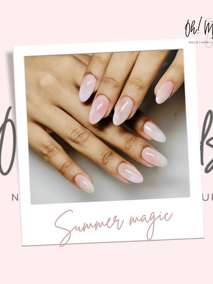 Blushing into summer with the dreamiest pink nails. This simple yet beautiful set features a soft, milky pink ombre effect for a subtle and elegant finish.