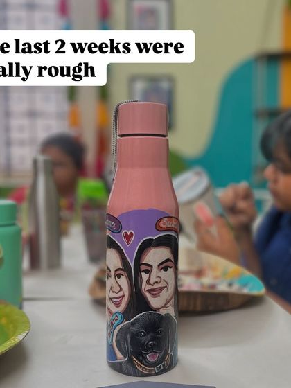 A snapshot of the studio during a busy period, with custom orders lined up and the team hard at work.