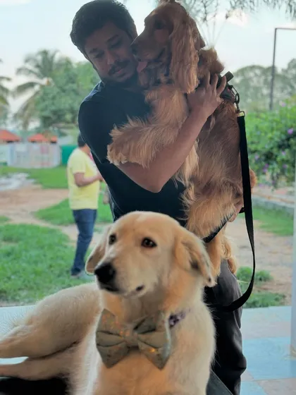 A heartwarming moment between my husband and Posto.