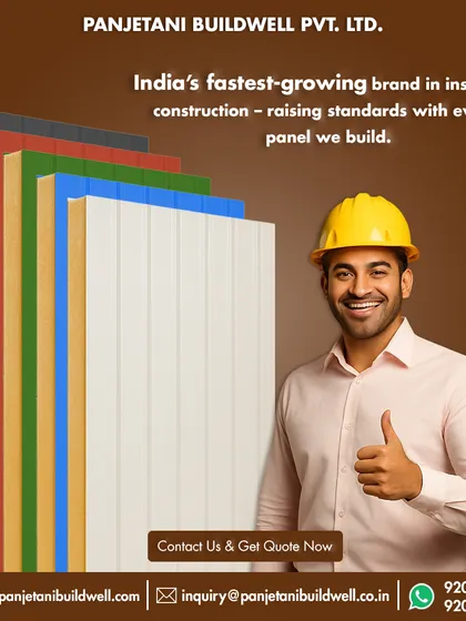 We offer a wide variety of PUF panels in different colors and finishes to meet diverse architectural needs. As a fast-growing brand in insulated construction, we are committed to raising standards with every panel we produce.